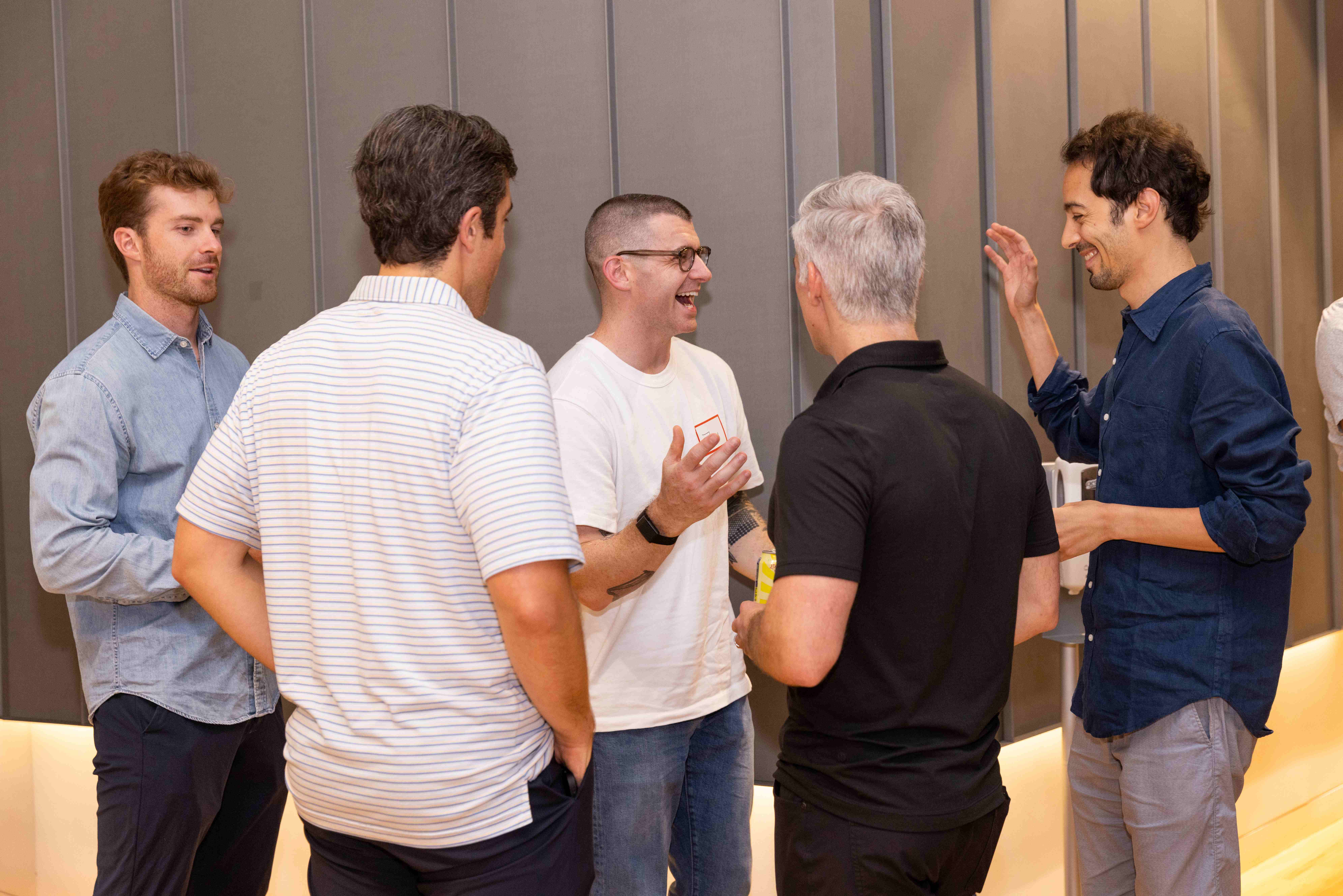 Animated group discussion among GTM operators in NYC