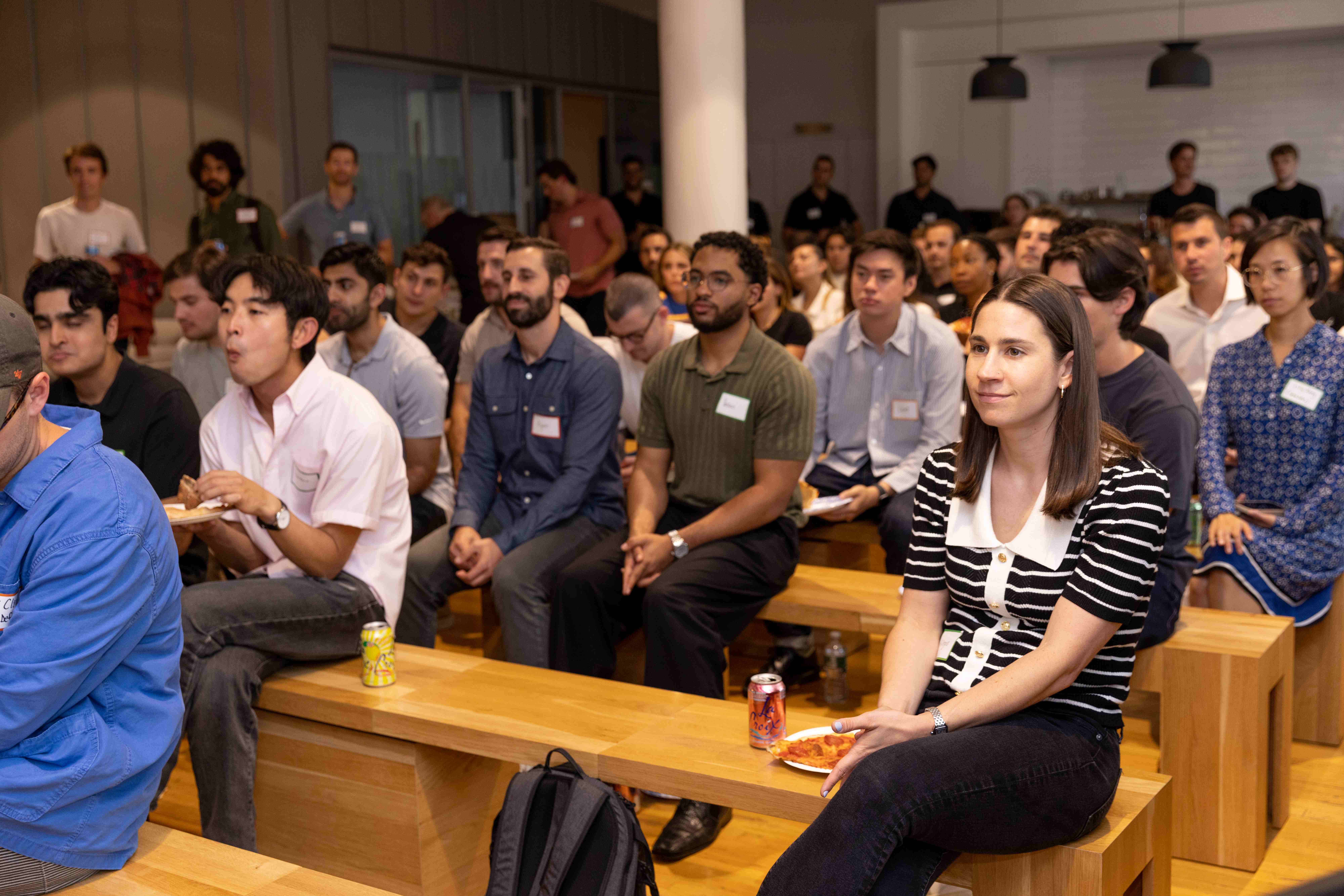 Engaged audience at NYC GTMBA community event